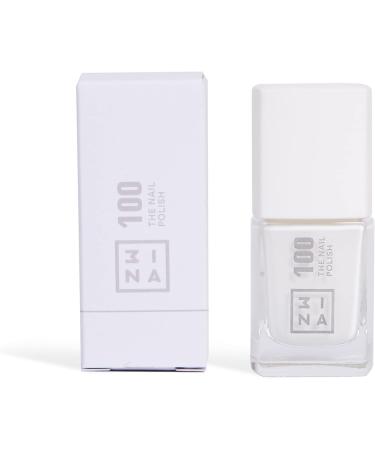 3INA MAKEUP - The Nail Polish 100 - White Nail Polish with Longwearing Formula - Gel Nail Polish Effect of Intense Color - Glossy & Smooth Finish Fast Drying Nail Polish - Vegan - Cruelty Free - Buy Online on GoSupps.com