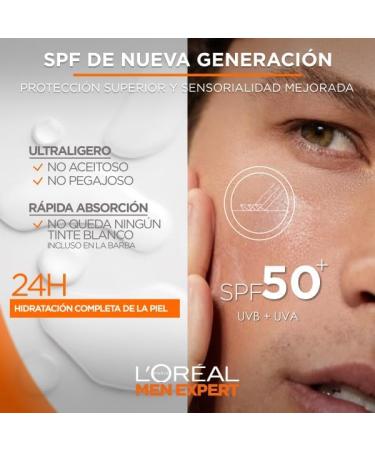 L'Or al Paris Men Expert Hydra Energetic Cr me hydratante invisible SPF 50+ avec protection solaire - Buy Online on GoSupps.com