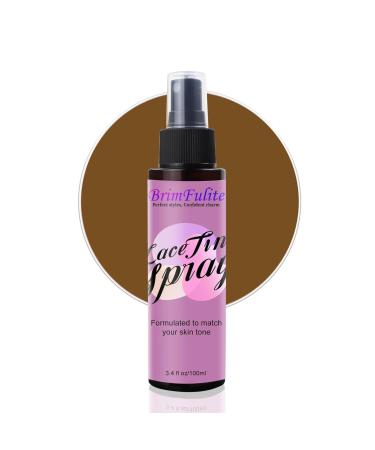 Lace Tint Spray for Wigs Fast-Drying Hiding Lace Wig Spray for Lace Front Synthetic Wigs Long Lasting Travel Size Wig Tint No Residues Suitable for All Hair Types Medium Brown
