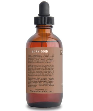 Organic Baobab Oil 4oz - 100% Pure, Cold-Pressed, Unrefined, Moisturizing - Non-Comedogenic with Pump & Dropper - Buy Online on GoSupps.com