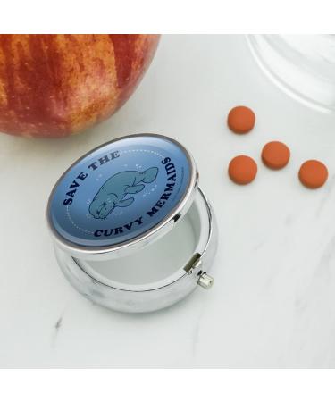 Funny Manatee Pill Case - Save The Curvy Mermaids Gift Box for Unique Trinkets | Shop Internationally - Buy Online on GoSupps.com