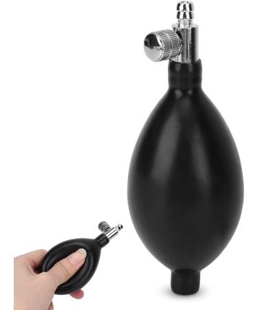 Fyearfly Inflation Blood Pressure Bulb Blood Pressure Latex Bulb Replacement Black Manual Inflation Blood Pressure Latex Bulb With Air Release Valve