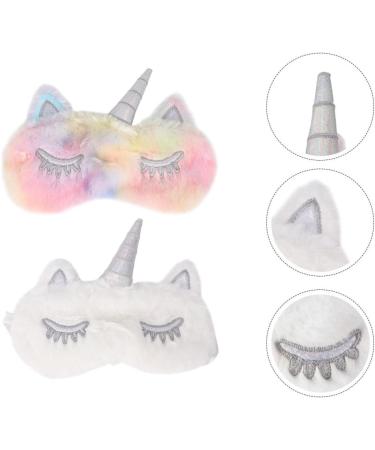 Buy Gatuida Unicorn Eye Patches - Soft Plush Sleep Masks for Kids | 4 Pcs Eye Covers & Blindfolds - Ideal for Comfortable Sleep - Perfect Gift for Girls - Buy Online on GoSupps.com