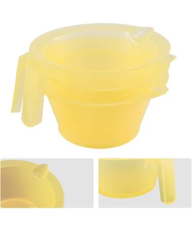 Lurrose 3pcs Hair Dye Bowl Mixing Kit - DIY Hair Colouring Tool in Yellow | Salon Quality Dying & Coloring Applicator - Buy Online on GoSupps.com