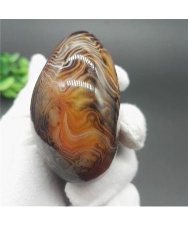 + Natural Rare Silk Agate Crystal Stone Rock Gemstone Specimen Home Decor Gem Carnelian Crystal Home Decoration Full of Texture - Buy Online on GoSupps.com