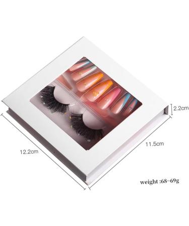 minkissy 1 Set Eyelash Manicure Set Natural False Lashes Pesta as Postizas Fluffy False Lashes Fake Nails Tips Faux Eyelashes Detachable Fake Nails Women False Eyelashes Miss Cross - Buy Online on GoSupps.com