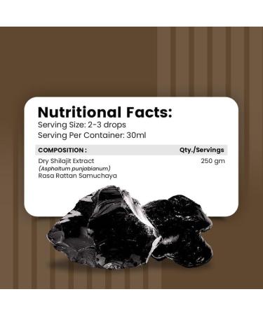 Original Shilajit 100% Natural Liquid Drops (30ml) Unisex - Buy Online on GoSupps.com