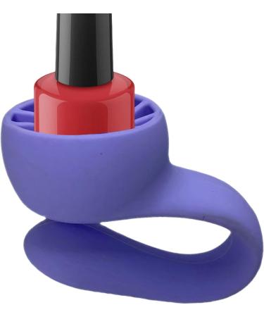 Fellflying Nail Polish Organizer - Fingernail Polishing Tool Strong Grip Airlock Suction Silicone Nail Polish Holder For Salon Design Violet - Buy Online on GoSupps.com