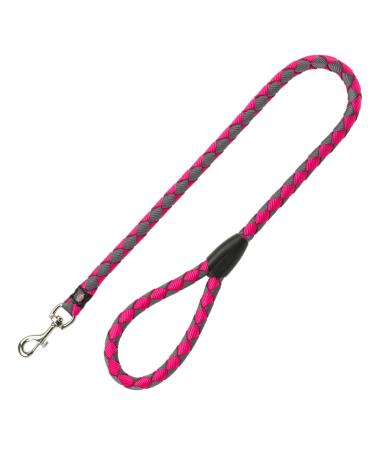 Trixie dog leash cavo leash s - m 1.00 m 12 mm in Fuchsia/Grafit - short leash for the dog with good control - for small to medium -sized dogs - 143411 Fuchsia/Grafit S - M 1.00 m 12 mm