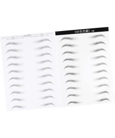 Baluue 6 Sheets Eyebrow Sticker Realistic Eyebrow Transfer Makeup Decals Eyebrow Stickers Stick on Eyebrows - Buy Online on GoSupps.com