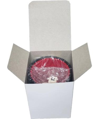 Poker Dice Set with Leather Cup - Spanish Poker (Ivory) - Gift Boxed - 16mm Squared Corners - Black/Red Cup - Buy Online on GoSupps.com