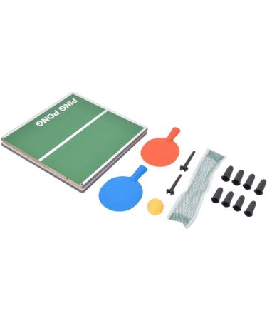 Qioni Portable Tennis Table | Folding Ping Pong Game Set for Indoor Mini Table Entertainment | Includes 2 Paddles and 2 Balls | Lightweight and Sturdy - Buy Online on GoSupps.com