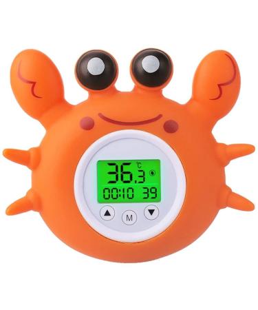 Digital Baby Bath Thermometer Baby Safety  Room Thermometer with LED Display Temperature Warning Infant Baby Bath Toys Floating Toy Thermometer Thermometers