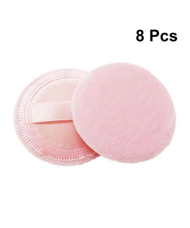 Uonlytech 8pcs Round Makeup Sponge Set | Loose Powder Puffs for Face & Body Makeup - Perfect for Foundation & Powder Application - Buy Online on GoSupps.com