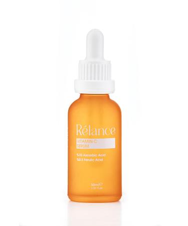 Relance Vitamin C Serum with 10% Ascorbic Acid 0.5% Ferulic Acid Anti-Aging Facial Treatment 30ml 1.01 fl oz