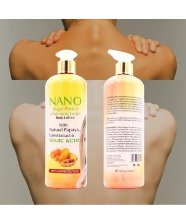 gluta master NANO Lightening milk with papaya carrot extract and kojic acid 500 ml - Buy Online on GoSupps.com