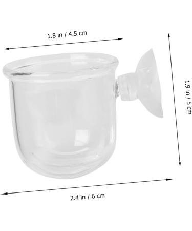 POPETPOP 1pc Red Worm Feeder Glass Terrarium Terrariums Fish Tank Dish Tray Fish Food Feeder Crawl Lipstick 6X4.5CM White - Buy Online on GoSupps.com