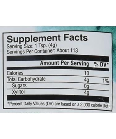 Zint Organic Low-Calorie Xylitol Natural Sweetener, 1.0 Lb