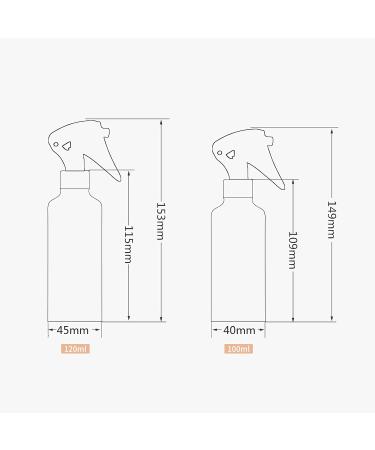 Zeoabsy 4-Pack 100ml Empty Aluminum Spray Bottles with White Atomizers | Ideal for Cosmetics Plants Cleaning & Hairdressers + Bonus Funnel - Perfect for Home & Garden - Buy Online on GoSupps.com