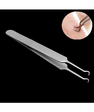 Buy LongyiTrade Professional Stainless Steel Curved Acne Tweezers | Best Blackhead & Pimple Tool for Clear Skin International Shipping Available - Buy Online on GoSupps.com
