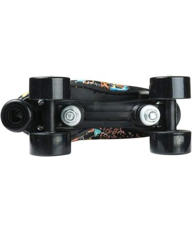 XUDREZ Holographic High Top Roller Skates - Black PU Leather - Double-Row Four Wheels - Size 37US5.5 - Buy Online on GoSupps.com