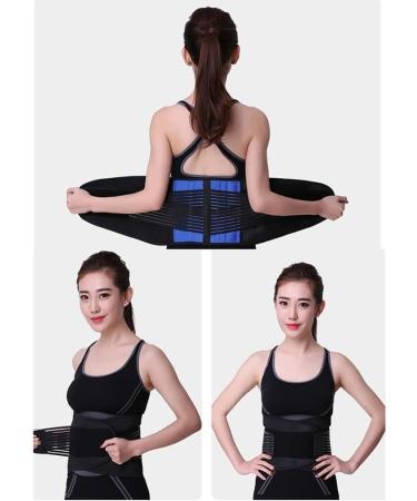 Buy Ammfit Adjustable Waist Support Belt for Men & Women - Breathable Lumbar Support - Medium Black - Perfect for Health & Fitness - Buy Online on GoSupps.com