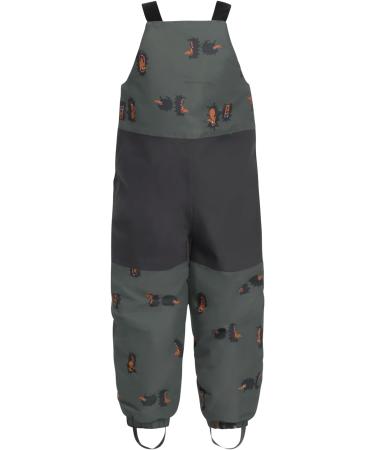 Jack Wolfskin Kids Hiking Pants Gleely 2L Ins Print Bib K 128 - Slate Green | Best Outdoor Gear for Children - Buy Online on GoSupps.com