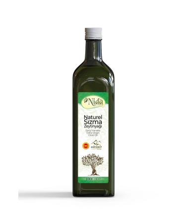 Nida 1000ml Glass Bottle Natural Olive Pomace Oil