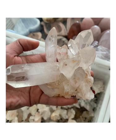 Natural Crystal Rough Stone Crafts Natural Calcite on Quartz Crystal Cluster Specimen China