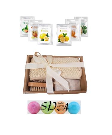 Body Care Skin Care for Women Bath Bombs Hand Mask Foot Mask Loofah Pumice Stone Body Brush