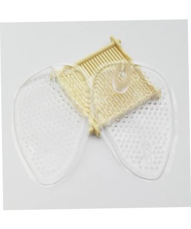 FRCOLOR Decompression Gel Inserts 4 Pairs Half Insoles Cushion Pads for Plantar Support | Transparent 9.7x6.5cm International Shipping Available - Buy Online on GoSupps.com