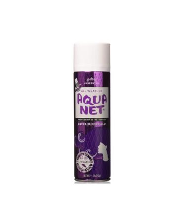 Aqua Net Extra Super Hold Professional Hair Spray Unscented 11 oz (Pack of 2) Unscented 11 Ounce (Pack of 2) - Buy Online on GoSupps.com