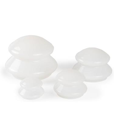 Habys Silicone Cupping Glasses Set | 4-Piece Suction Cup Massager for Anti-Cellulite Therapy - Buy Online on GoSupps.com