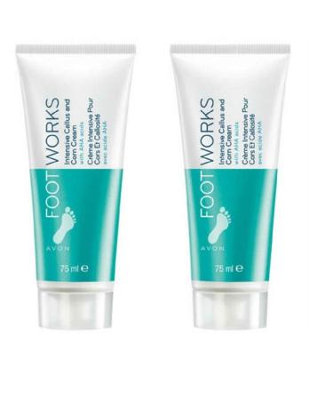 Footworks Intensive Callus and Corn Cream with AHA Acids 2 x 75 ml