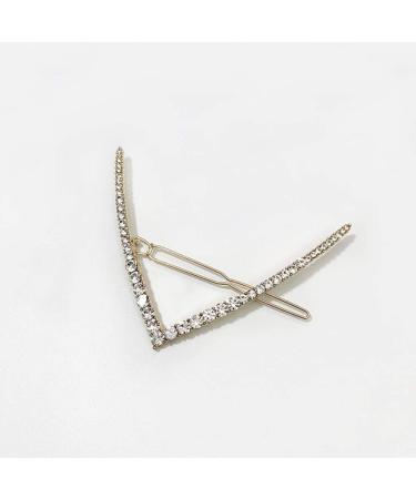 Aimimier Bridal Rhinestone Hair Clip Shiny Crystal V Shape Hair Grip Minimalist Wedding Prom Party Festival Hair Jewelry for Women and Girls (Style C) - Buy Online on GoSupps.com
