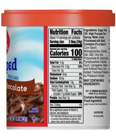 Betty Crocker Whipped Chocolate Frosting 12oz - Buy Online on GoSupps.com