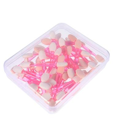 Healifty 50pcs Double Ended Eyeshadow Brush Latex Outfit Eyeshadow Kit Makeup Travel Tool Mix