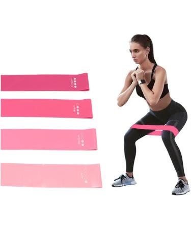 Pink gradient series Resistance Bands Skin-Friendly Resistance Fitness Exercise Loop Bands - Buy Online on GoSupps.com