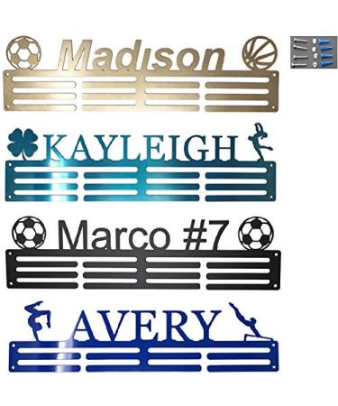 Personalized Steel Medal Hanger 20". Custom Text, Color and Images. Dance, Gymnastics, Running, Soccer, Pickleball, Karate, Baseball, Golf, Hockey, More!
