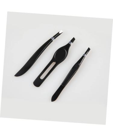 Ipetboom 1 Eyebrow Clip Tweezers Mini Slant Tweezer Brow Tweezers Splinter Tweezers Facial Hair Removal Tweezers Facial Tool Eyebrow Plucker Pointy Tweezers Big Belly Miss Banana Clip 9x1cm Black - Buy Online on GoSupps.com
