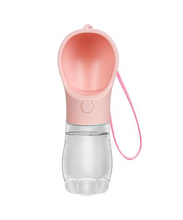 MAEXUS Dog Water Bottle, Travel Water Bowls for Dogs, Portable Dog Bowl with Leak Proof, Puppy Water Dispenser for Doggie Outdoor Walking Hiking, Dog Travel Water Bottle Food Grade (12 Oz) Pink