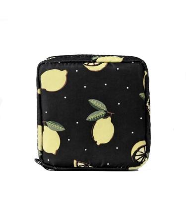 Yurosiay women bands storage bag mini bag for tampons portable menstruation bag waterproof tampon pocket washing zipper women's lord organizer for girls women black