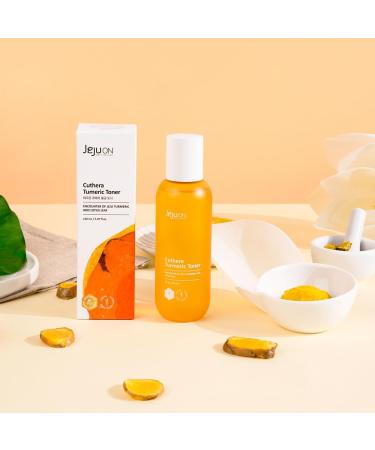 Cuthera Turmeric Essence Korean Toner 5.07 Fl Oz | Vegan Anti-Aging Hydrating Skincare with Jeju Natural Ingredients | Skin Smoothing Moisturizer - Buy Online on GoSupps.com