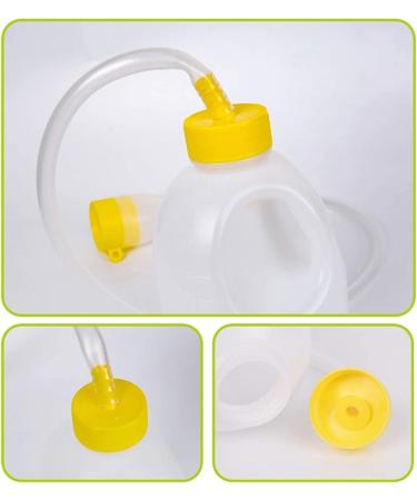 Pee Bottle Male Portable Urinal Pee Bottle Male Portable Urinal TravelMaleBedUrinal-Yellow-PeeBottleNightDrainageContainerUrineCollectorwithTubeforMen1700ML Onecolor - Buy Online on GoSupps.com