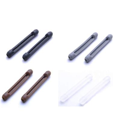 Eyeglass Accessories 20 Pairs Eyeglasses Temple Tips Silicone Non Slip Eyewear Leg Cover Glasses Accessories (Black) Over Glasses Sunglasses - Buy Online on GoSupps.com