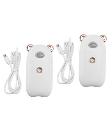 Amosfun 2 Pcs Beauty Humidifier Portable Steamer Portable Humidifier Skin Moistener Evaporator Face