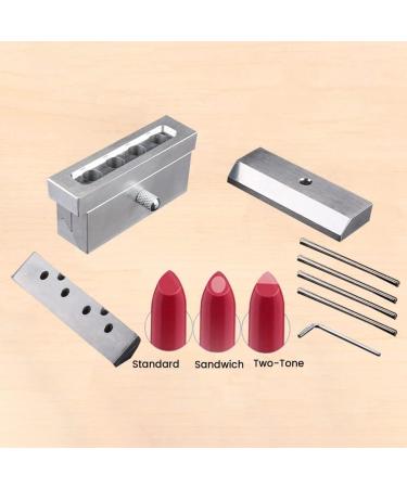 Trooth 4 Holes 12.1 mm DIY Lip Balm Mould Aluminium Alloy Makeup Tool - Buy Online on GoSupps.com