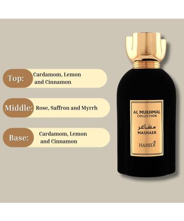 Hamidi AL MUKHMAL - MASHAER Arabian Perfumes for Women & Men Long Lasting Perfume Spray 100ML (3.4 OZ) Unisex Perfume Harmonious Blend Of Evocative Eau De Parfum - Buy Online on GoSupps.com