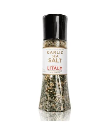 Litaly Garlic Sea Salt with Grinder 1 x 305g 1 x 305g