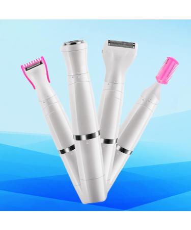 Solustre 3-Piece Women's Electric Shaver Set - Bikini Trimmer & Hair Removal Razor for Eyebrows - Compact & Stylish 14x5cm Design - Buy Online on GoSupps.com